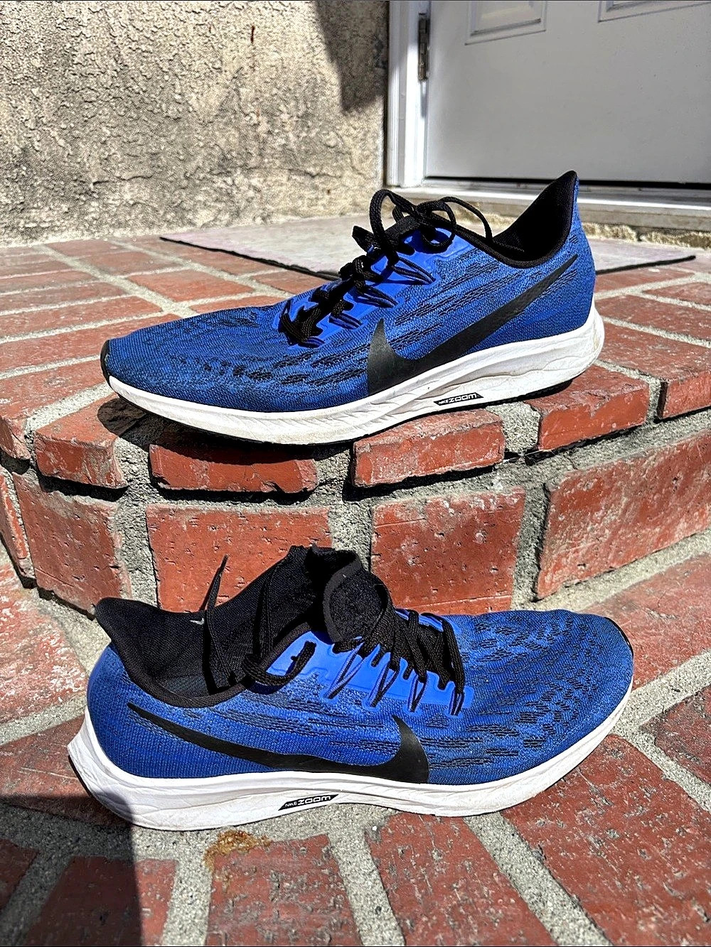 Nike Air Zoom Pegasus 36 Athletic Shoes Blue & Black